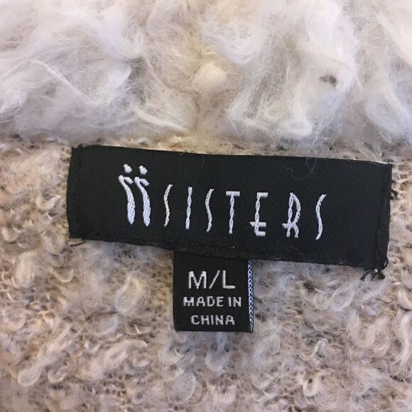 ‎iiSISTERS WOOL BLEND SHERPA LINED OPEN FRONT VEST - Picture 7 of 9